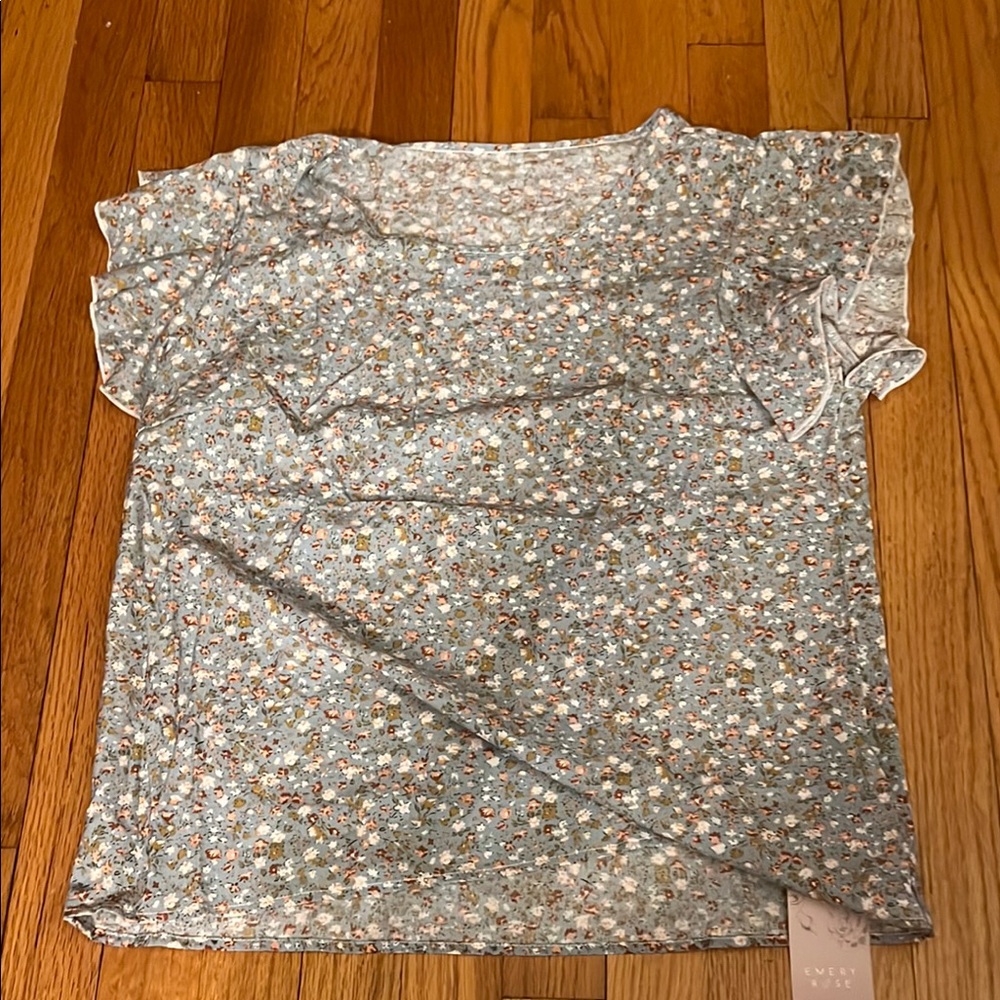 Floral Short Sleeve Top